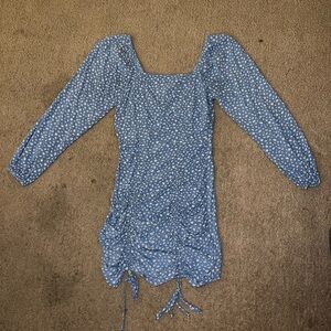 Wild Fable Blue and White Patterned Dress